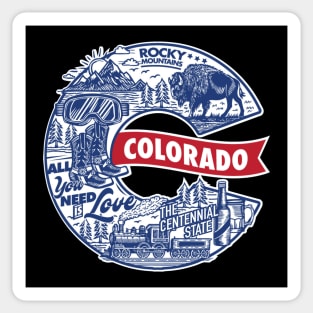 Classic Colorado Blues Sticker